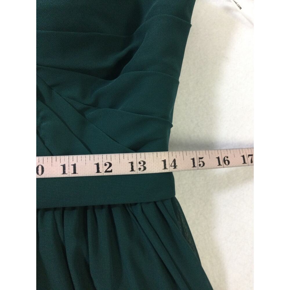 AW BRIDAL 8 M emerald green Lorene wedding bridesmaid party maxi dress NEW B43 - Picture 9 of 11